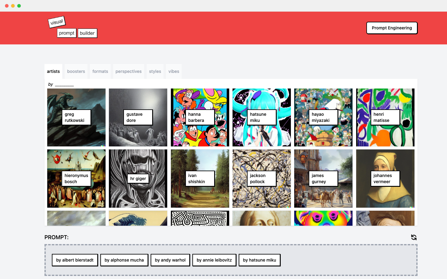 Visual Prompt Builder-AI 提示詞可視化工具