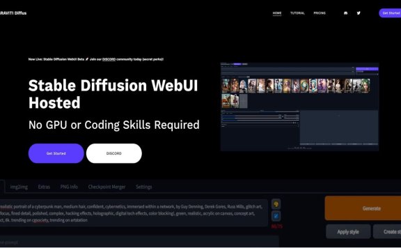 GRAVITI Diffus-免部署，在線使用Stable Diffusion