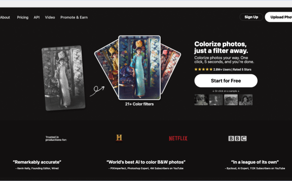 Palette: 在線AI黑白照片上色工具