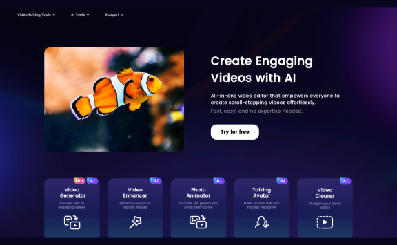 Clipfly - 一站式AI視頻生成和剪輯平臺