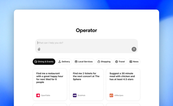 Operator - OpenAI推出的AI智能體，自動化瀏覽任務，提升工作效率