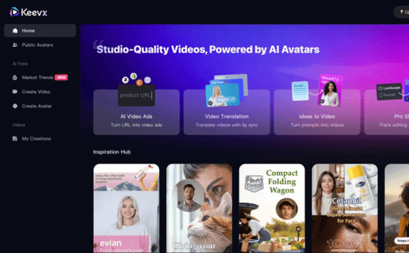 Keevx - AI數字人視頻創作平臺